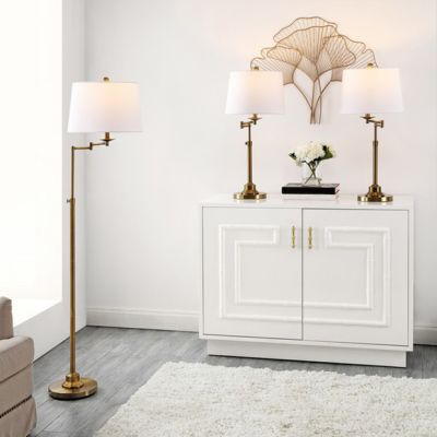 Swing Arm Floor and Table Lamp Set of 3