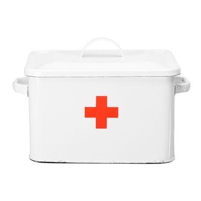 Swiss Cross Decorative First Aid Box With Lid