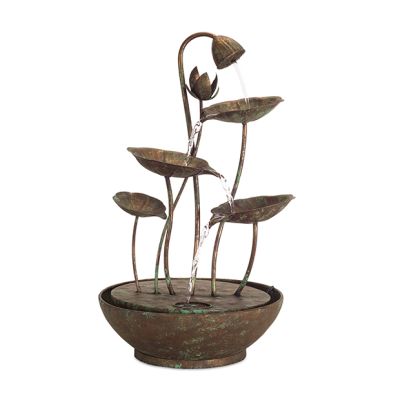 Tabletop Lotus Leaf Fountain 19.5 Inch
