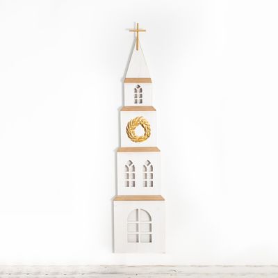 Tall Wooden Decorative Church