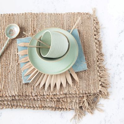 Tasseled Woven Jute Placemat