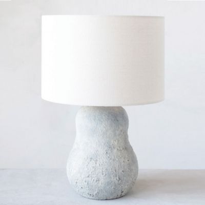 Terra Cotta Base Table Lamp With Shade