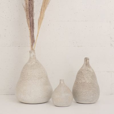 Textured Ceramic Narrow Top Vase