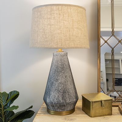 Textured Glaze Ceramic Table Lamp