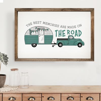 The Best Memories Are Made On The Road Framed Sign