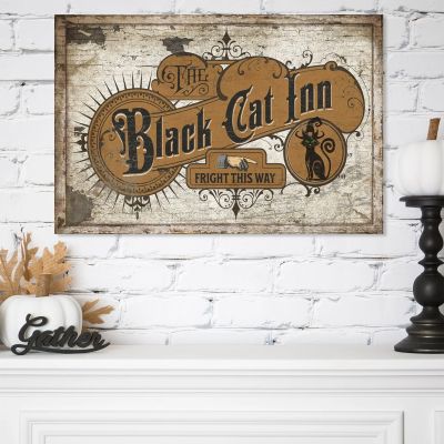 The Black Cat Inn Canvas Wall Art