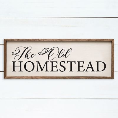 The Old Homestead Framed Wall Sign