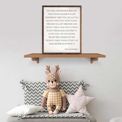 This Day With Your Children Jen Hatmaker White Wall Art
