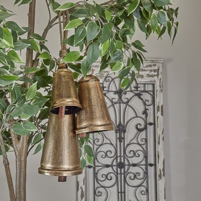 Tibetan Inspired Bronze Bell Set of 3