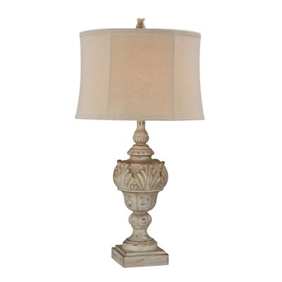 Touch Of Gold Leaf Accent Table Lamp