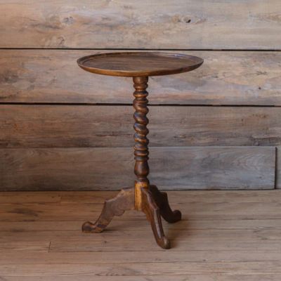 Tray Top Wooden Accent Table