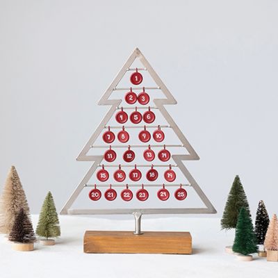 Tree with Ornaments Tabletop Advent Calendar