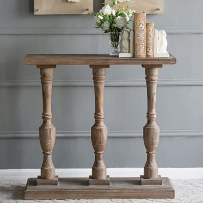 Turned Wood Console Table