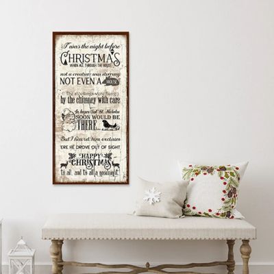 Twas The Night Before Christmas Canvas Wall Art