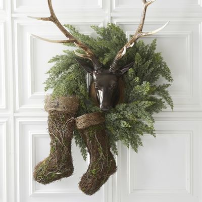 Twig and Moss Christmas Stocking