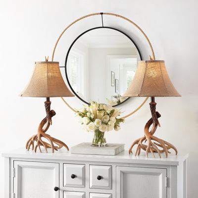 Twisted Antlers Tabletop Lamp Set of 2