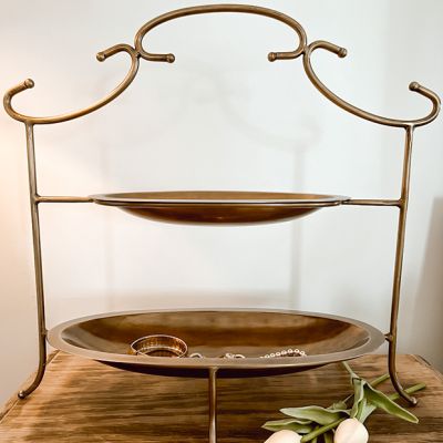Two Tier Server With Removable Trays