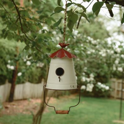 Upside Down Metal Bucket Bird House