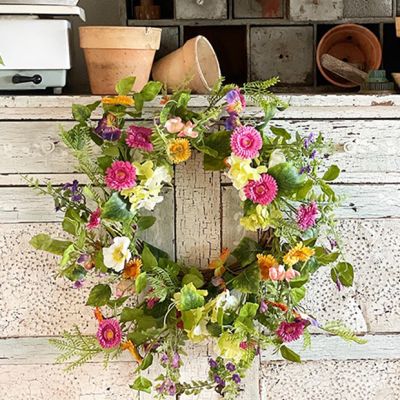 Vibrant Colorful Spring Wreath