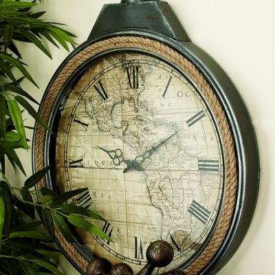 Vintage Inspired Coastal Wall Clock