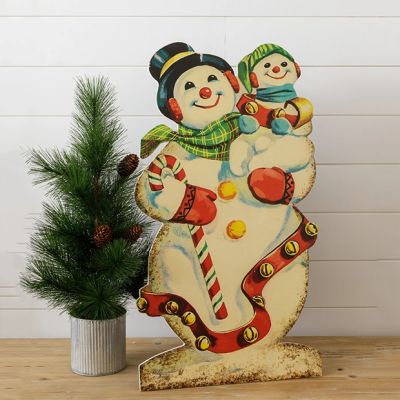 Vintage Inspired Frosty Wood Cutout
