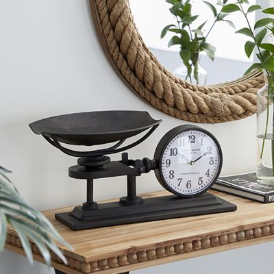Vintage Inspired Tabletop Scale Clock