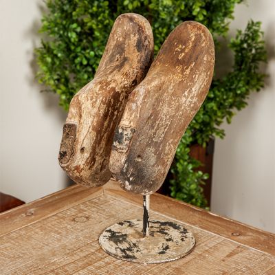Vintage Inspired Tabletop Shoe Mold Decor