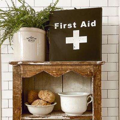 Vintage Style First Aid Box