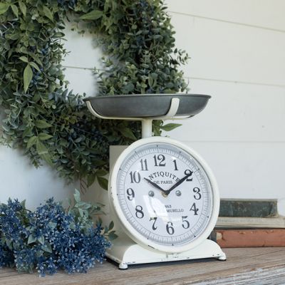 LARGE Vintage Style Tabletop Scale Clock