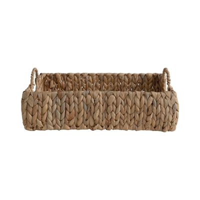 Water Hyacinth Basket Tray With Handles