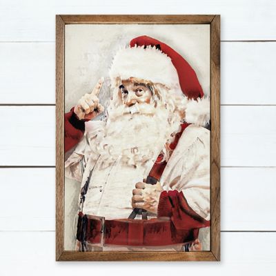 Watercolor Mr. Claus Wall Art