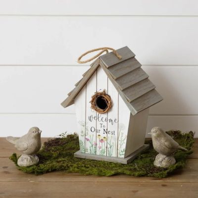 Welcome To Our Nest Decorative Birdhouse