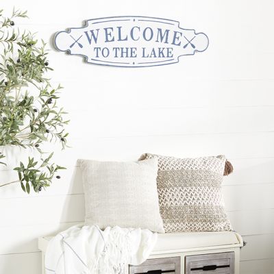 Welcome To The Lake Coastal Wall Sign