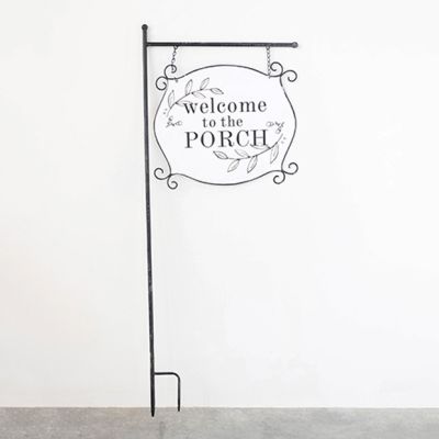 Welcome To The Porch Garden Stake Sign