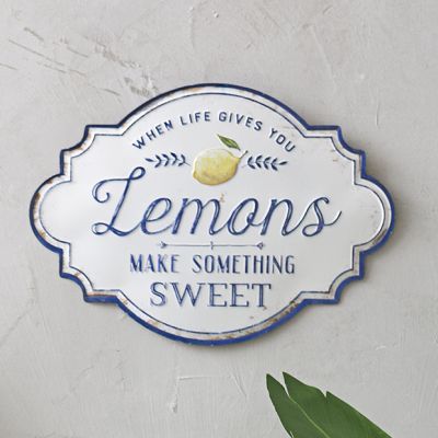 When Life Gives You Lemons Wall Sign