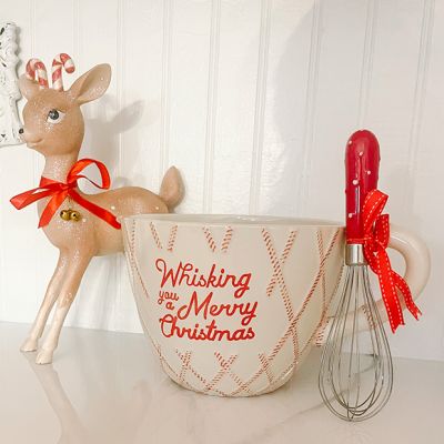 Whisking You A Merry Christmas Batter Bowl with Whisk