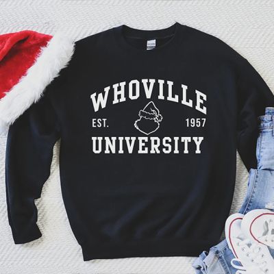 Whoville University Sweatshirt Black