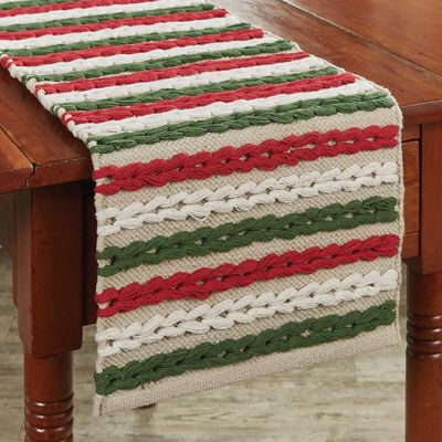Winter Scarf Textured Table Runner