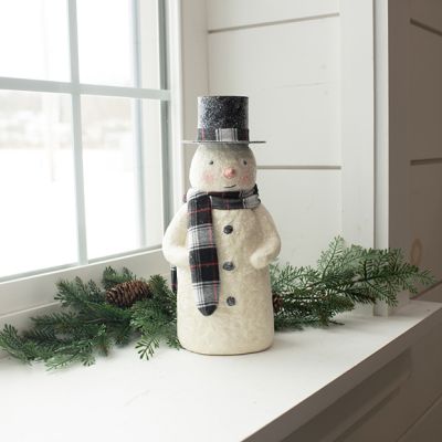 Wintry Accents Top Hat Snowman Figurine