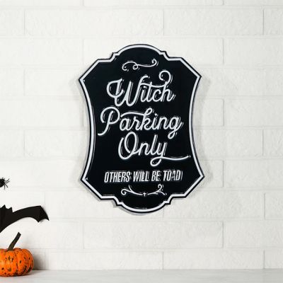 Witch Parking Only Metal Sign