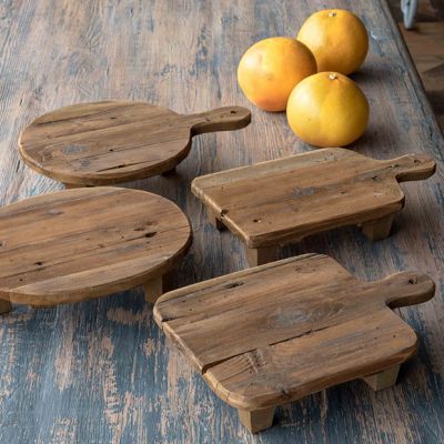 Wooden Cutting Board Risers Set of 4