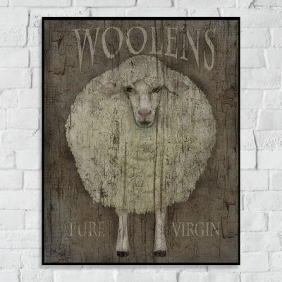 Woolens Sheep Canvas Art