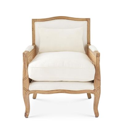 Woven Cane Side Cushioned Arm Chair
