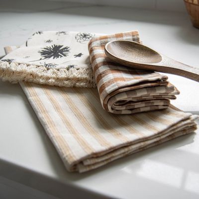 Woven Patterns Tea Towel Set of 3
