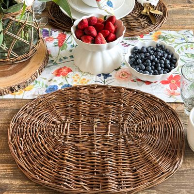 Woven Willow Oval Placemat