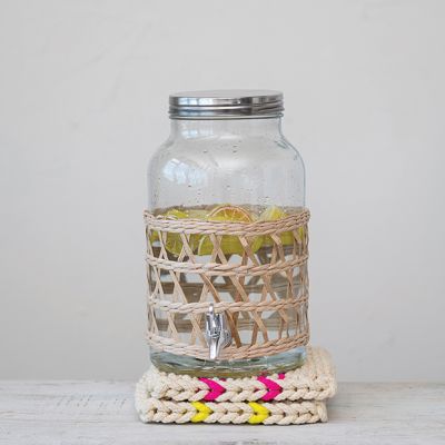 Woven Wrapped Beverage Dispenser