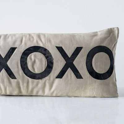 XO Applique Accent Pillow