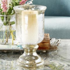 Contemporary Farmhouse Glass Hurricane