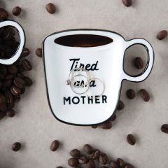 Mug Shaped Spoon Rest With Saying Set of 4