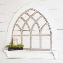 Arched Window Pane Wall Decor